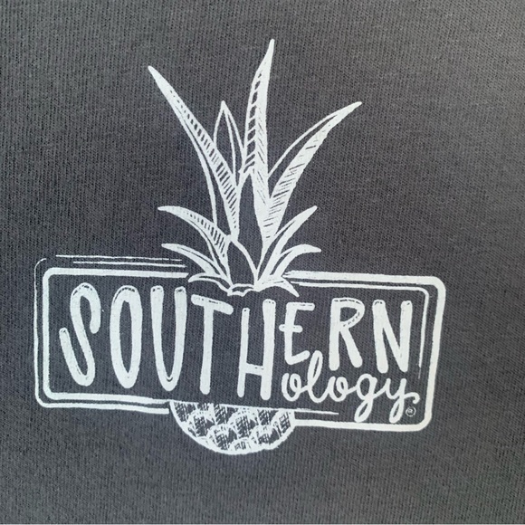 “SOUTHernology (S) “Baby it’s Cold” Gildan Gray Heavy Cotton Tee - Picture 3 of 5